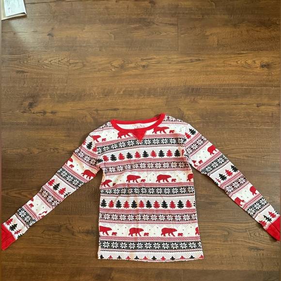 Festive Red and White Bear Print Sweater - Picture 1 of 1